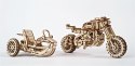 SCRAMBLER UGR-10 Z BOCZNYM WÓZKIEM MODEL MECHANICZNY DO SKŁADANIA