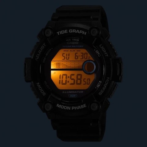 ZEGAREK MĘSKI CASIO Digital Moonphase WS-1300H-8A + BOX