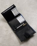 Portfel męski skórzany N4-RVT-6887 Black+Navy