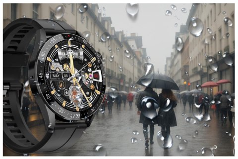 SMARTWATCH MĘSKI Gravity GT4-1 - WYKONYWANIE POŁĄCZEŃ, KROKOMIERZ (sg023a)