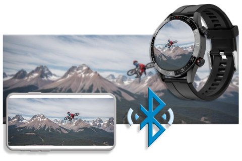 SMARTWATCH MĘSKI Gravity GT4-1 - WYKONYWANIE POŁĄCZEŃ, KROKOMIERZ (sg023a)