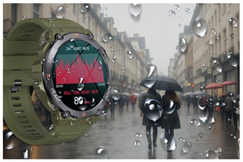 SMARTWATCH MĘSKI Gravity GT7-3 PRO - WYKONYWANIE POŁĄCZEŃ, PULSOKSYMETR (sg018c)