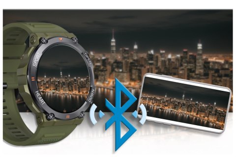 SMARTWATCH MĘSKI Gravity GT7-3 PRO - WYKONYWANIE POŁĄCZEŃ, PULSOKSYMETR (sg018c)