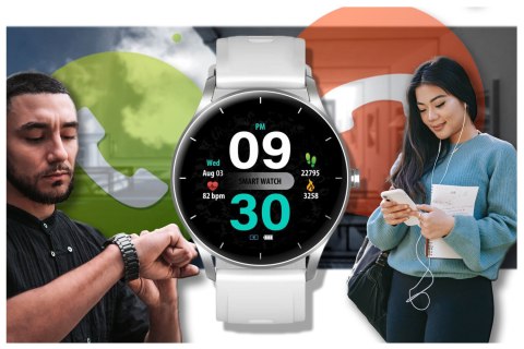 SMARTWATCH UNISEX GRAVITY GT2-7 - ROZMOWY BLUETOOTH, WŁASNE TARCZE (sg019f)