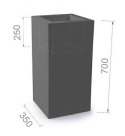 Designerska donica MONUMO TOWER POT Antracyt