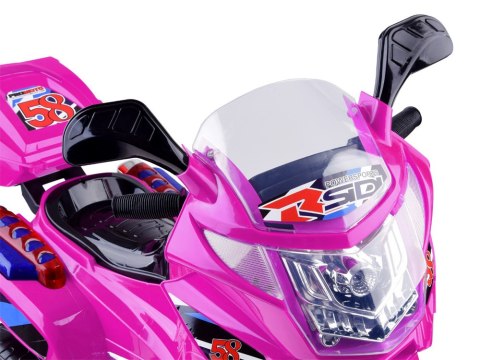 Motorek na akumulator kolorowe światła led PA0241