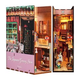 Tonecheer Składany Drewniany Model 3D LED - Book Nook Japoński Sklepik