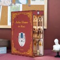 Tonecheer Składany Drewniany Model 3D LED - Book Nook Notre Dame
