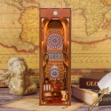 Tonecheer Składany Drewniany Model 3D LED - Book Nook Notre Dame