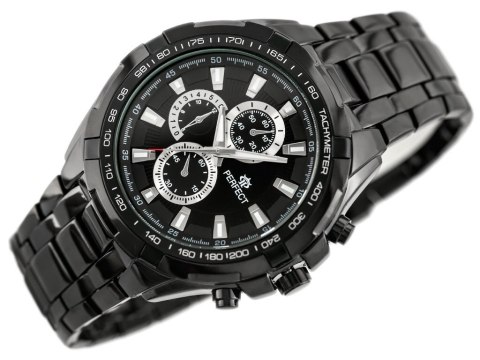 ZEGAREK MĘSKI PERFECT - MILTON - black (zp112a)