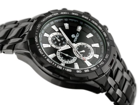ZEGAREK MĘSKI PERFECT - MILTON - black (zp112a)