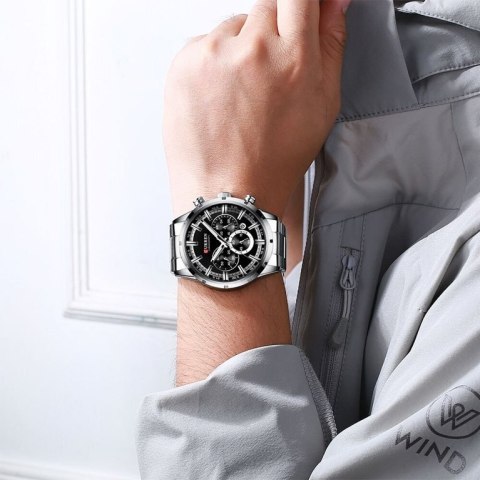 ZEGAREK MĘSKI CURREN 8355- CHRONOGRAF (zc028c) + BOX