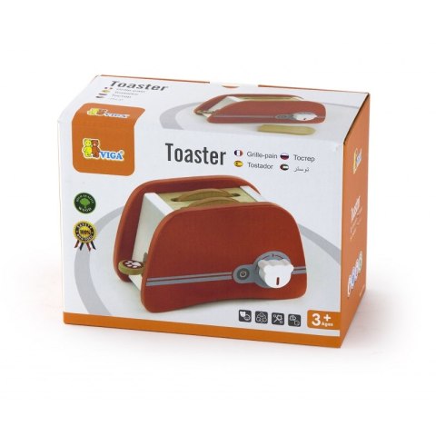 Drewniany Toster Kuchenny Dla Dzieci AGD Grzanki Tosty Viga Toys