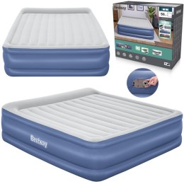 Bestway 2 os materac wbudowana pompka Tritech Air 203x193x56cm King 67692