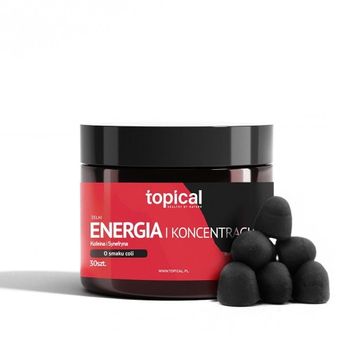 Żelki z kofeiną Energia i Koncentracja o smaku coli - Topical
