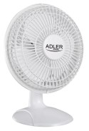 Adler AD 7317 Wentylator wiatrak biurkowy stołowy 15 cm z klipsem + podstawka 46 Db 30 W