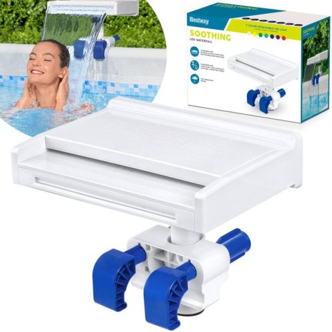 Bestway Flowclear Wodospad do basenu LED 58619