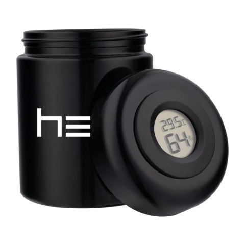 Szklany pojemnik bezzapachowy z higrometrem HERO - 250 ml