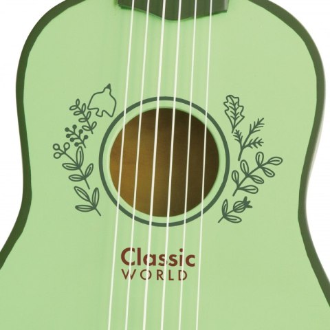 CLASSIC WORLD Drewniana Gitara dla Dzieci Vintage Instrument Muzyczny 3+