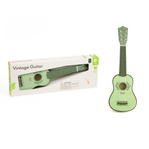 CLASSIC WORLD Drewniana Gitara dla Dzieci Vintage Instrument Muzyczny 3+
