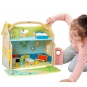 CLASSIC WORLD Nowoczesny Drewniany Domek Dla Lalek 21 Elementów