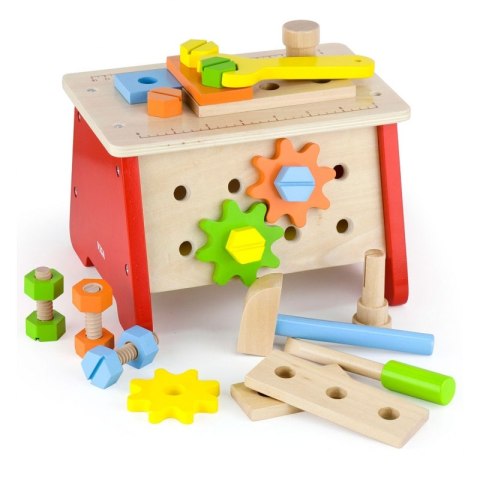 Viga Toys Drewniany Warsztat Majsterkowicza z Narzędziami Edukacyjny