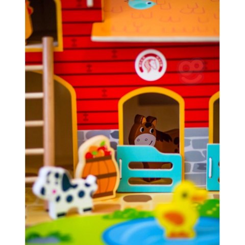 WOOPIE GREEN Mega Farma Figurki Zwierząt Stajnia Obora Kurnik 18 el.
