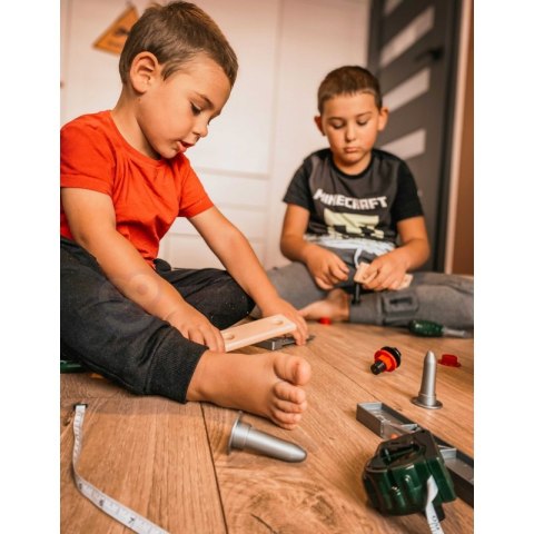 WOOPIE Zestaw Narzędzi dla Dzieci Zestaw Majsterkowicza Kask Gogle 9 el.