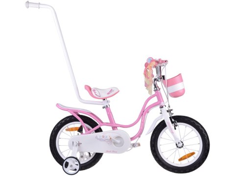 RoyalBaby Rower dziecięcy 14" Little Swan Koszyk + kółka boczne RB14-18
