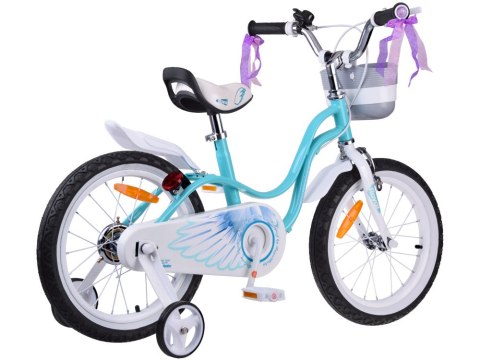 RoyalBaby Rower dziecięcy 16" Little Swan Koszyk + kółka boczne RB16-18