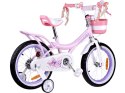 RoyalBaby Rower dziecięcy 16" JENNY Koszyk + kółka boczne RB16G-4