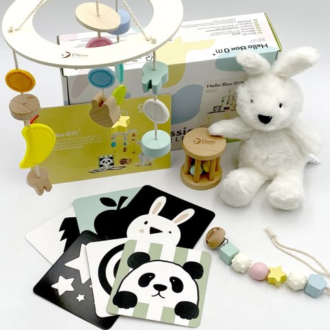CLASSIC WORLD Prezent dla Niemowlaka Box Baby Shower Gryzak Przytulanka