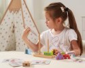 VIGA Drewniana Układanka Montessori Roboty Piramidka Klocki Edukacyjne 8el