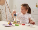 VIGA Drewniana Układanka Montessori Roboty Piramidka Klocki Edukacyjne 8el