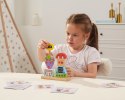VIGA Drewniana Układanka Montessori Roboty Piramidka Klocki Edukacyjne 8el