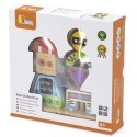 VIGA Drewniana Układanka Montessori Roboty Piramidka Klocki Edukacyjne 8el