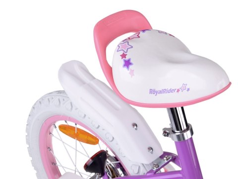 RoyalBaby Rower dziecięcy 14" STAR GIRL Koszyk, koła boczne, pchacz RB14G-1