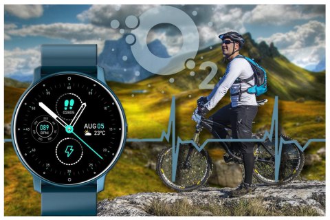 SMARTWATCH DAMSKI Rubicon RNCF01 - WŁASNE TARCZE, PULSOMETR (sr047c)
