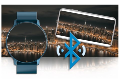 SMARTWATCH DAMSKI Rubicon RNCF01 - WŁASNE TARCZE, PULSOMETR (sr047c)
