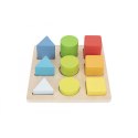 TOOKY TOY Drewniany Sorter Kształtów i Kolorów Układanka Montessori