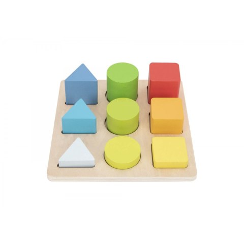 TOOKY TOY Drewniany Sorter Kształtów i Kolorów Układanka Montessori