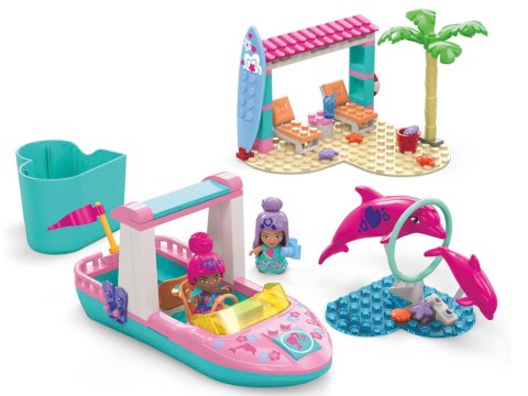 Klocki 121-elementów MEGA Barbie Color Reveal Przygoda z delfinami ZA5425