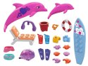 Klocki 121-elementów MEGA Barbie Color Reveal Przygoda z delfinami ZA5425