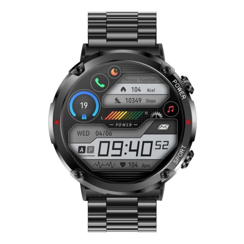 SMARTWATCH MĘSKI GRAVITY GT21-1 - BLUETOOTH CALL, DODATKOWY PASEK (sg025a)