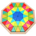 TOOKY TOY Puzzle Ośmiokątne Drewniana Mozaika Edukacyjna (73el.)
