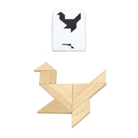 Viga Tangram Drewniana Gra Logiczna Układanka Klocki Łamigłówka