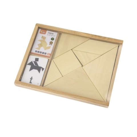 Viga Tangram Drewniana Gra Logiczna Układanka Klocki Łamigłówka