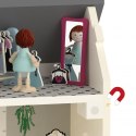 CLASSIC WORLD Drewniany Domek dla Lalek Mebelki Vintage Duży Akcesoria 36el