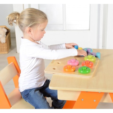 Dopasowywanie Kolorów Sorter Masterkidz Kołeczki i Obręcze