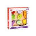 TOOKY TOY Drewniane Warzywa Deska Do Krojenia 20 el.